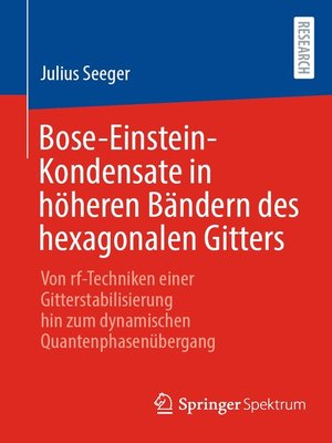 cover image of Bose-Einstein-Kondensate in höheren Bändern des hexagonalen Gitters